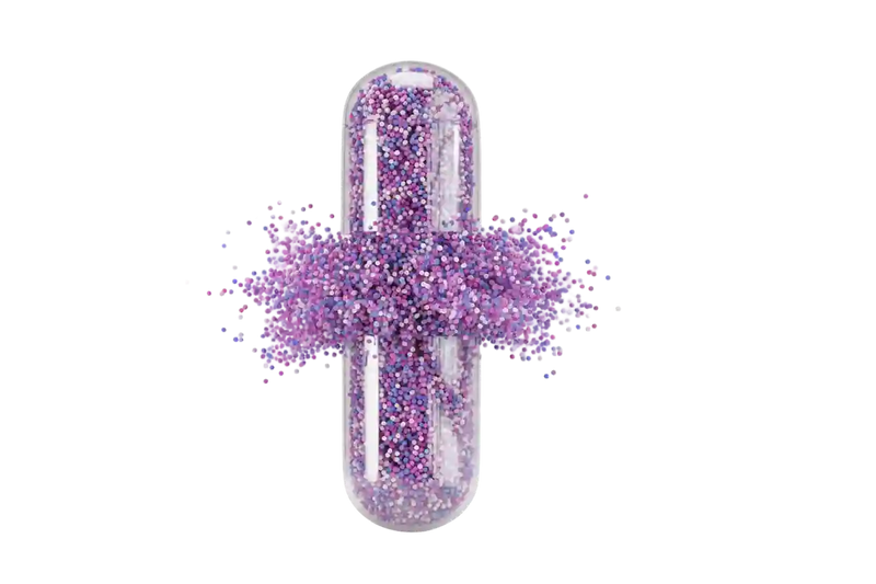 Standard capsule with mixed powder