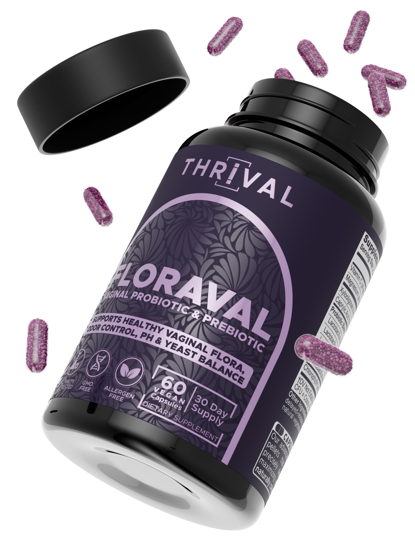 Hand holding Floraval bottle