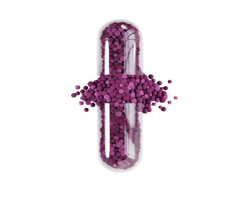 FLORAVAL capsule with 3-phase pellets